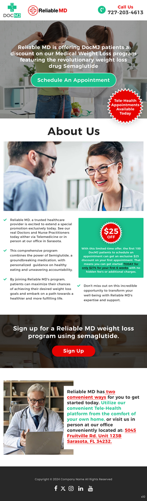 Email Marketing Design by pb for reliable md | Design: #32068776