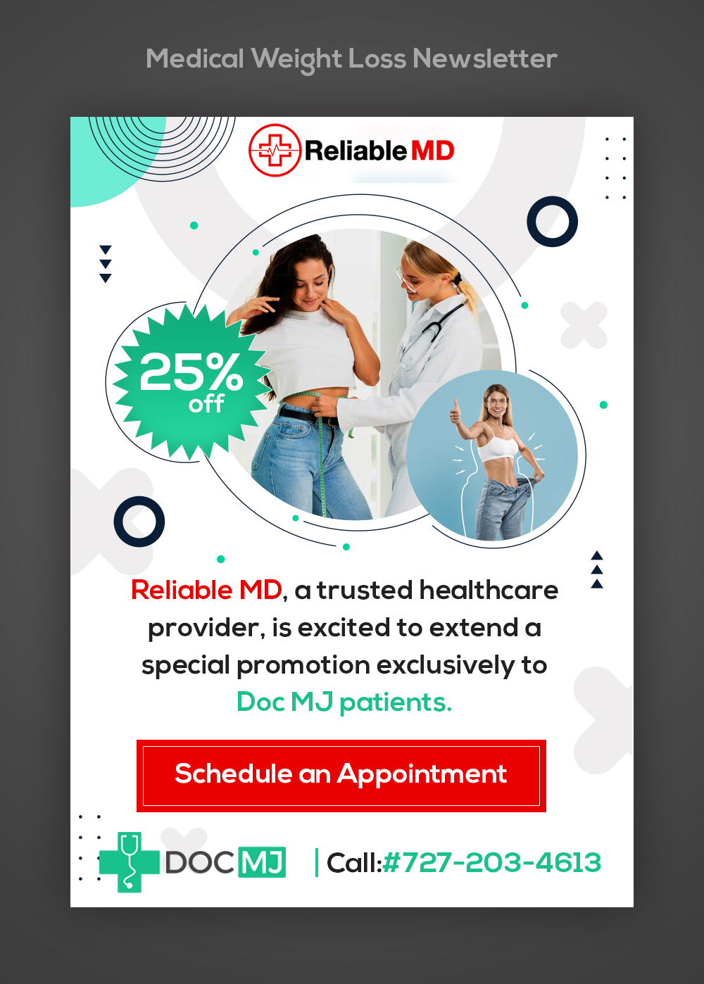 Email Marketing Design by Pd Work for reliable md | Design #32014562