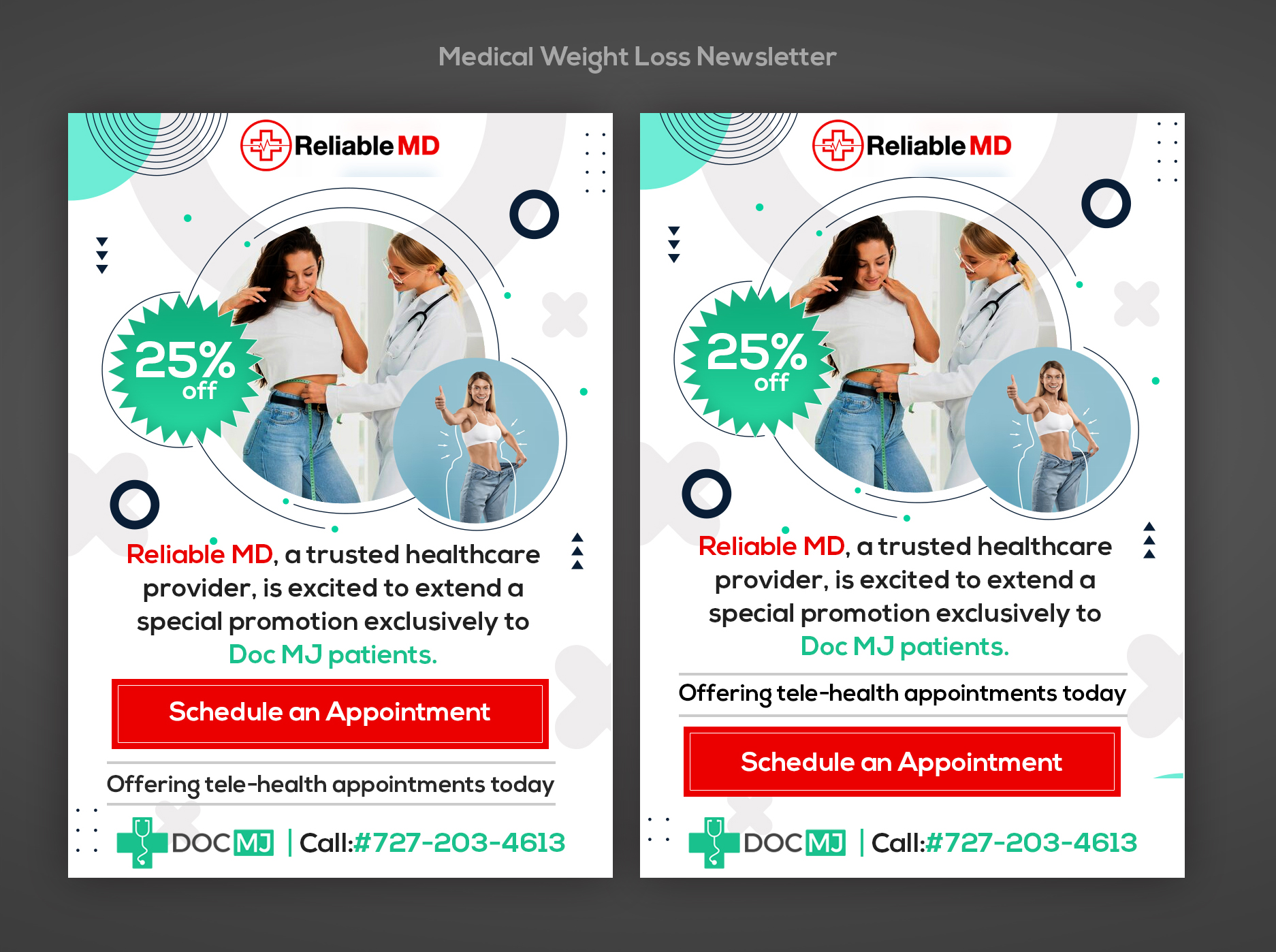 Email Marketing Design by Pd Work for reliable md | Design #32027309