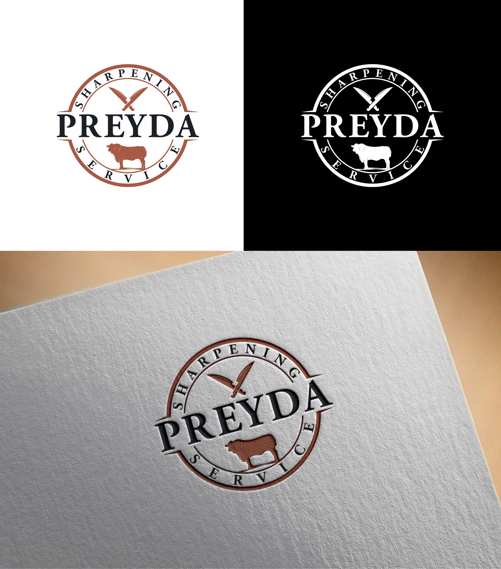 Logo Design by RA-bica for Preyda Sharpening Service | Design #32016994