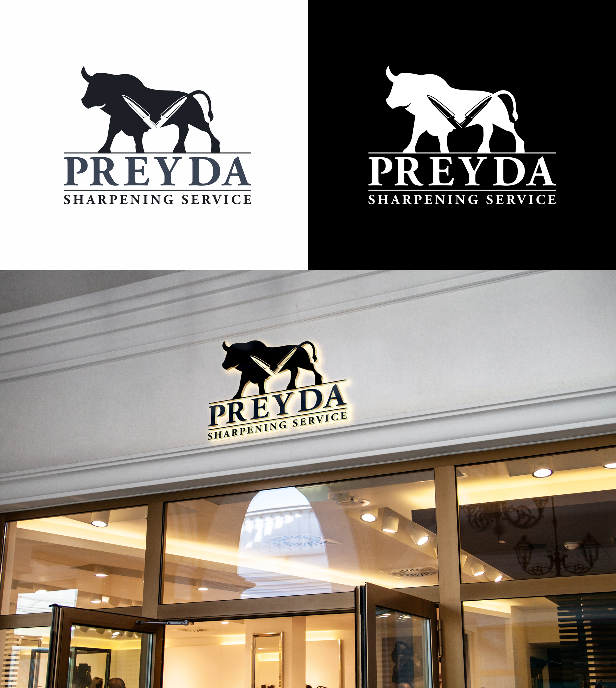 Logo Design by RA-bica for Preyda Sharpening Service | Design #32018273