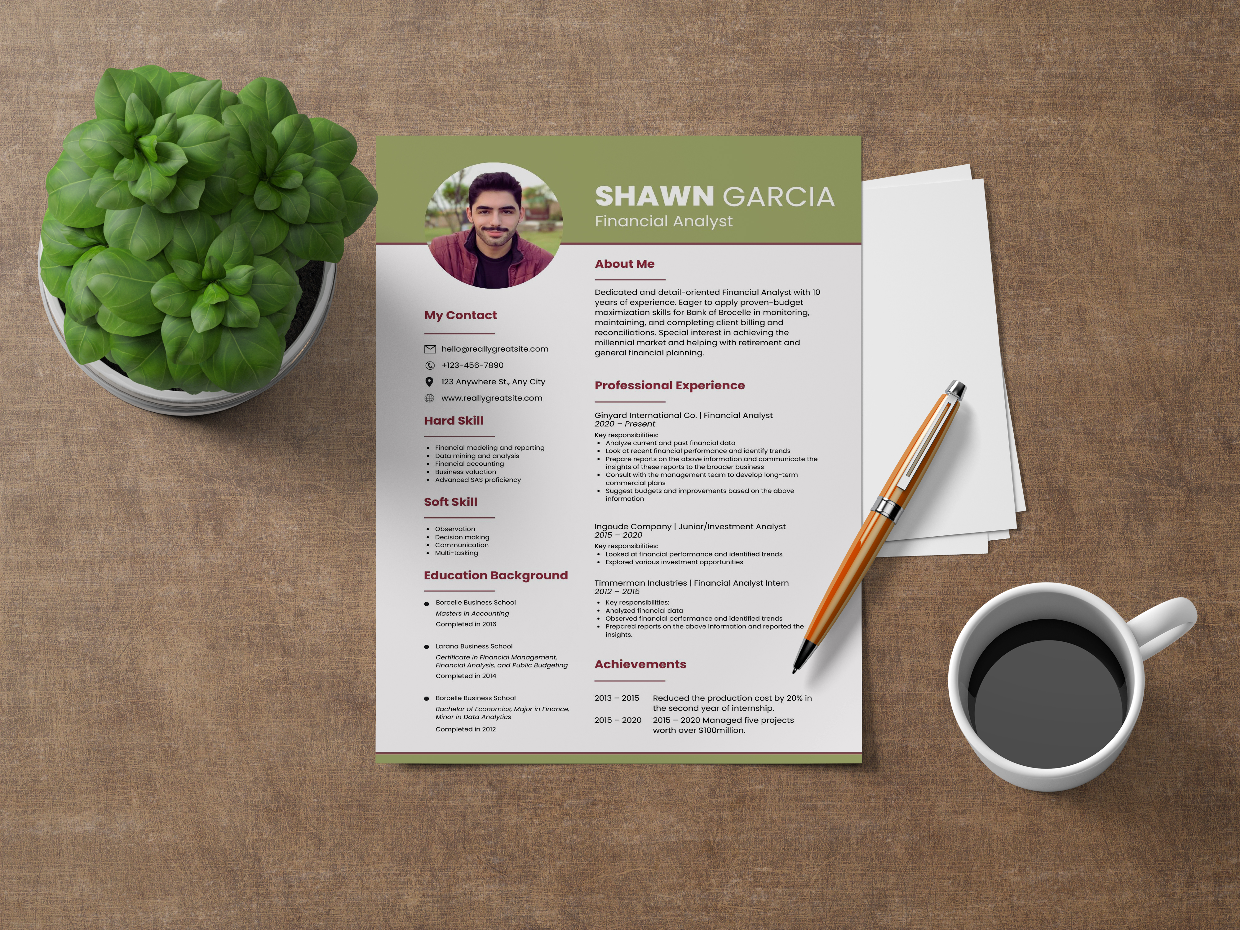 Resume Design by FaharMirza for this project | Design #32020963