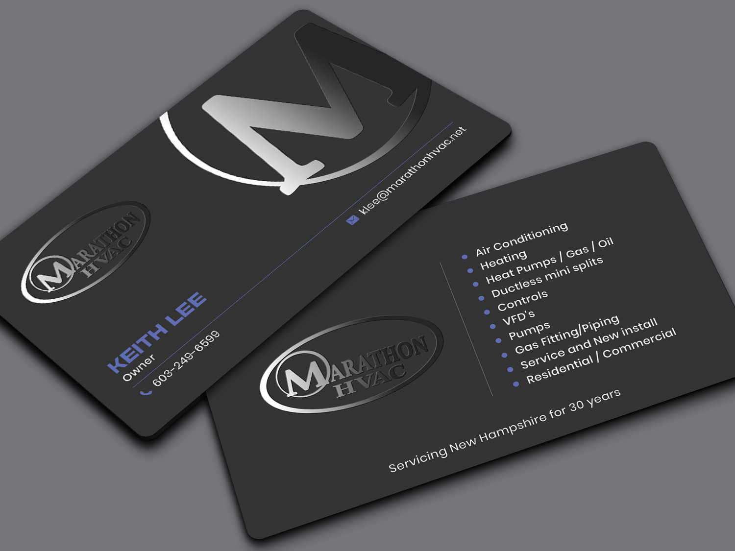 Design de Carte de Visite par Sandaruwan pour Marathon HVAC | Design #32032528