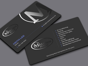 Business Card Design by Sandaruwan for Marathon HVAC | Design #32032528