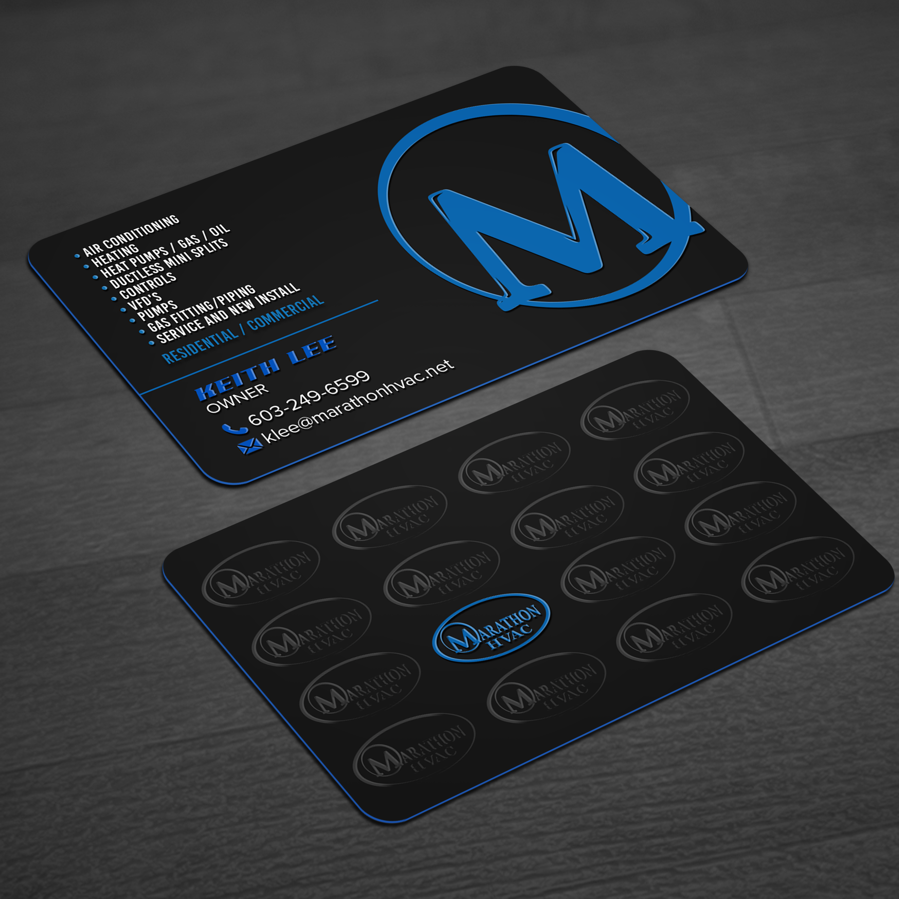 Business Card Design by WellDesign for Marathon HVAC | Design #32025822