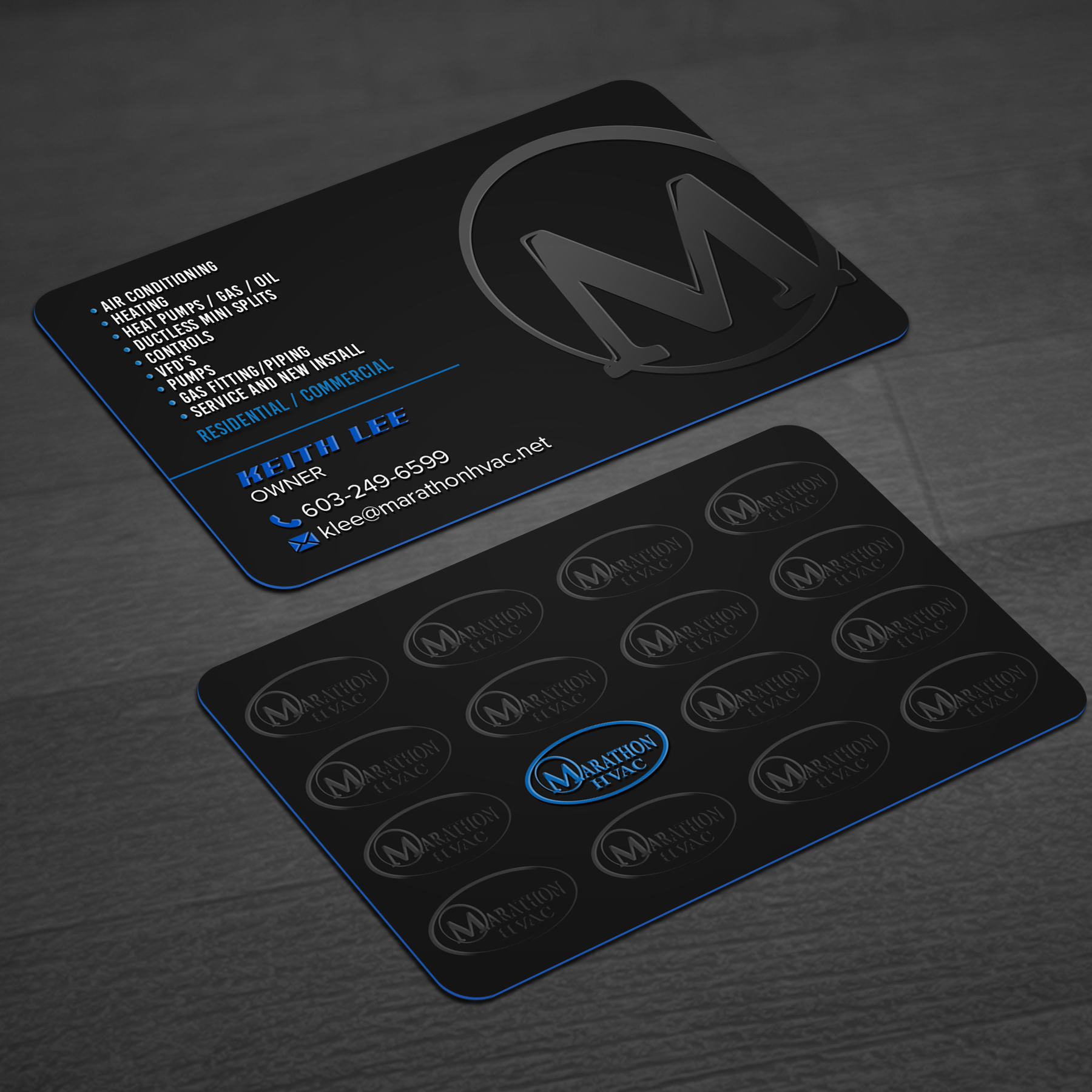 Business Card Design by WellDesign for Marathon HVAC | Design #32025823