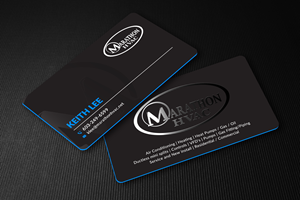 Visitenkarten-Design von Sun Moon Graphic Designer für Marathon HVAC | Design: #32032703