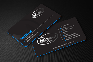 Visitenkarten-Design von Sun Moon Graphic Designer für Marathon HVAC | Design: #32035142