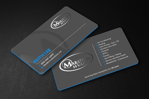 Business Card Design by Sun Moon Graphic Designer for Marathon HVAC | Design #32035143