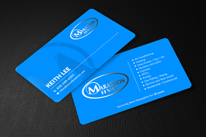 Visitenkarten-Design von Sun Moon Graphic Designer für Marathon HVAC | Design: #32035144