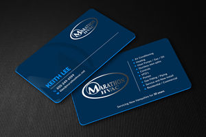 Visitenkarten-Design von Sun Moon Graphic Designer für Marathon HVAC | Design: #32036396