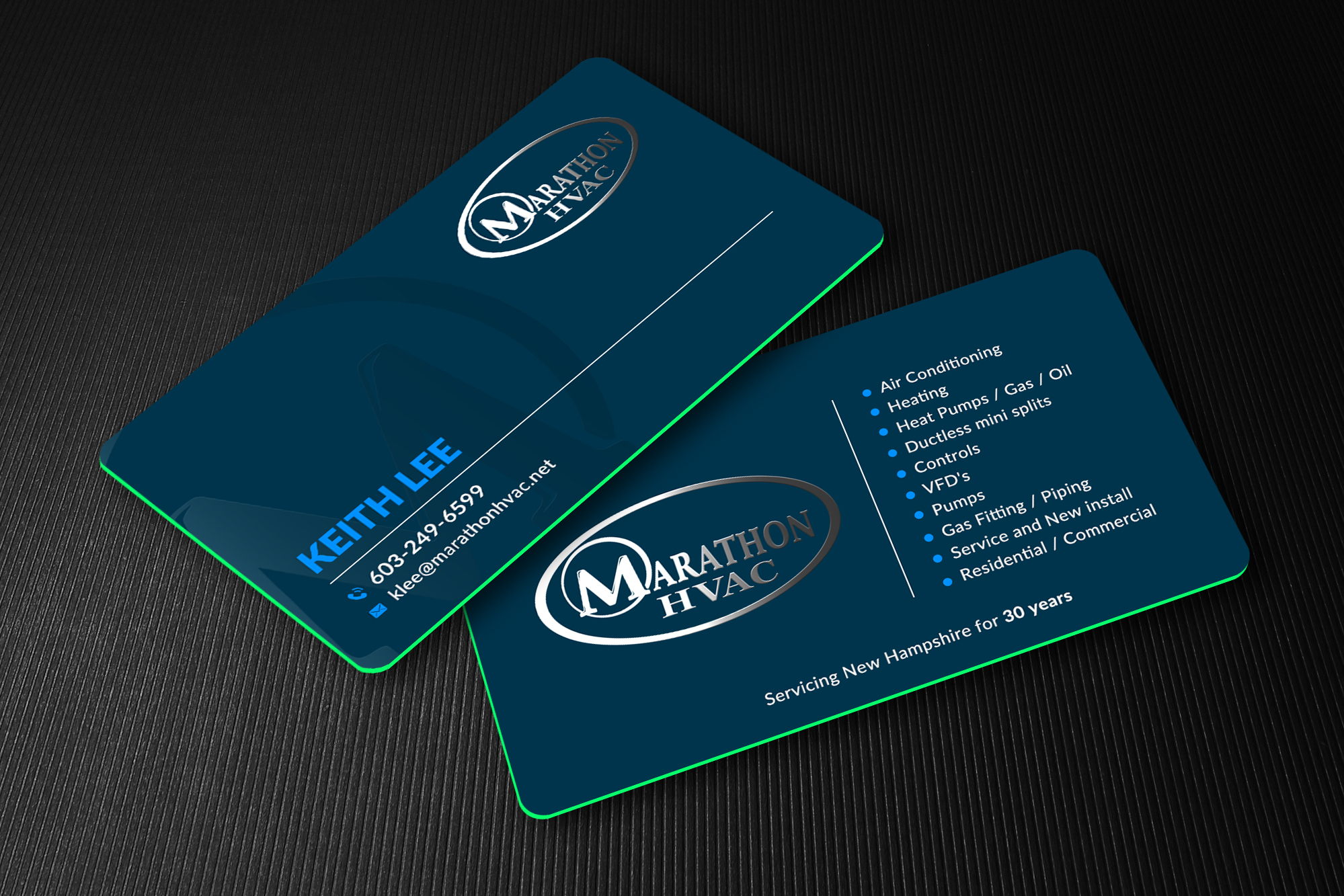 Design de Carte de Visite par Sun Moon Graphic Designer pour Marathon HVAC | Design #32036397