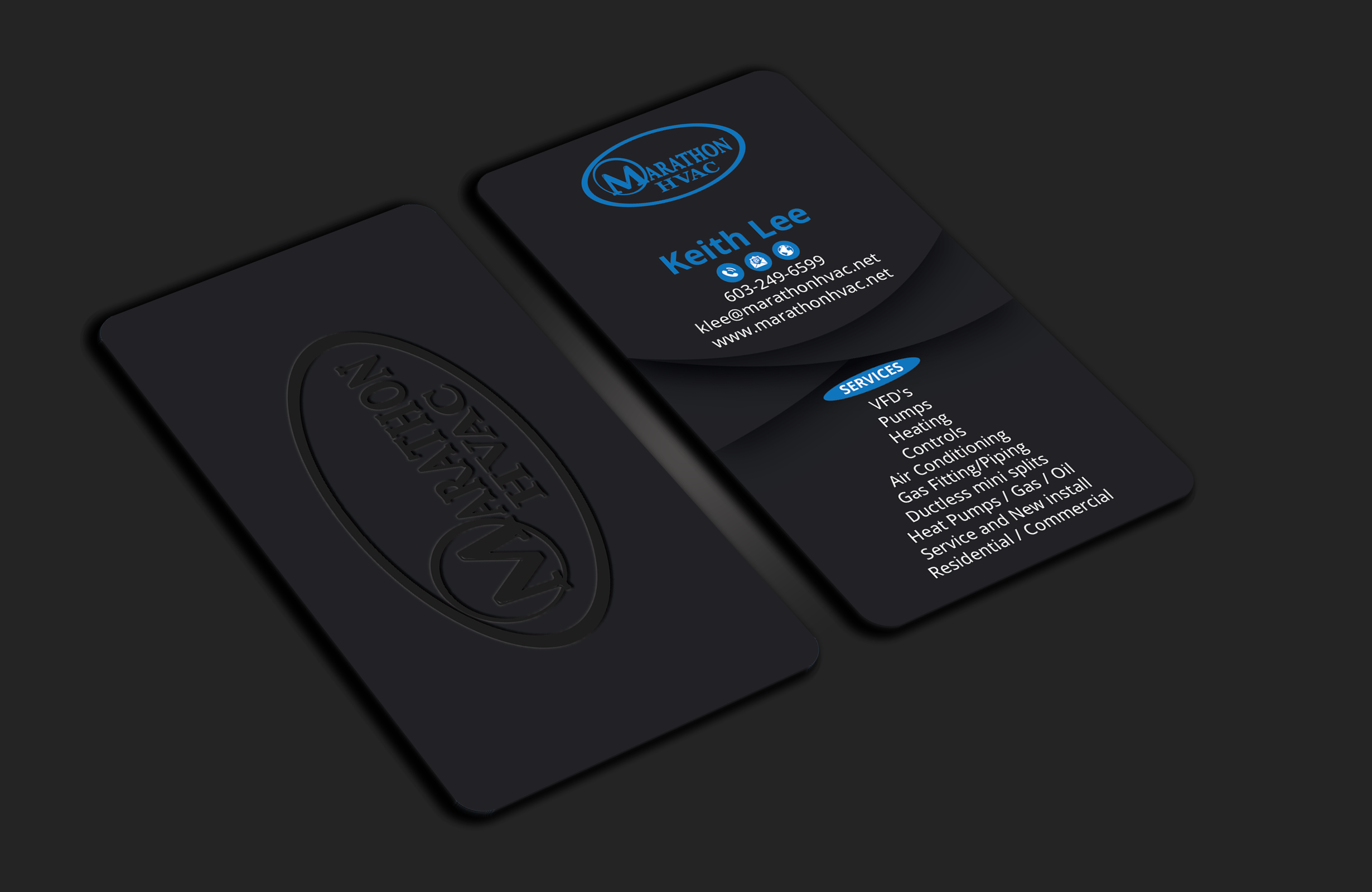 Design de Carte de Visite par DesignerShahadat pour Marathon HVAC | Design #32022951