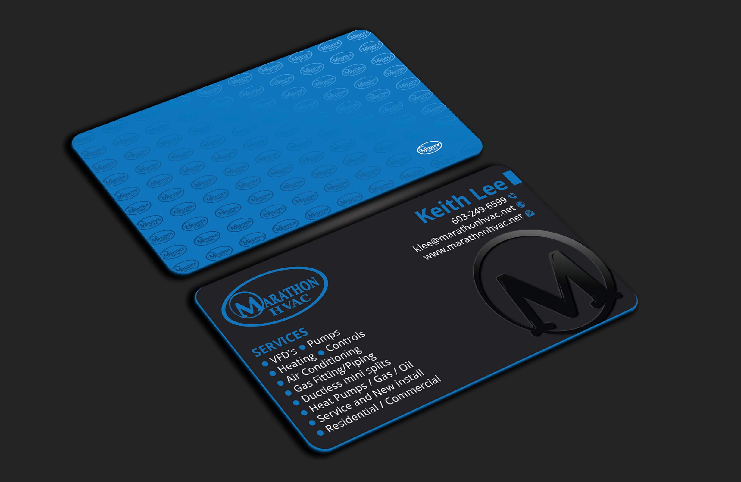 Business Card Design by DesignerShahadat for Marathon HVAC | Design #32023060