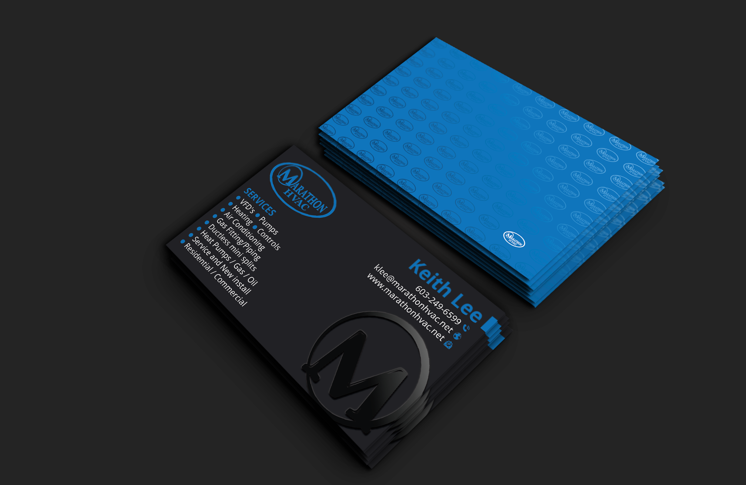 Design de Carte de Visite par DesignerShahadat pour Marathon HVAC | Design #32023067