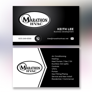 Visitenkarten-Design von YourLogoMaster für Marathon HVAC | Design: #32040427