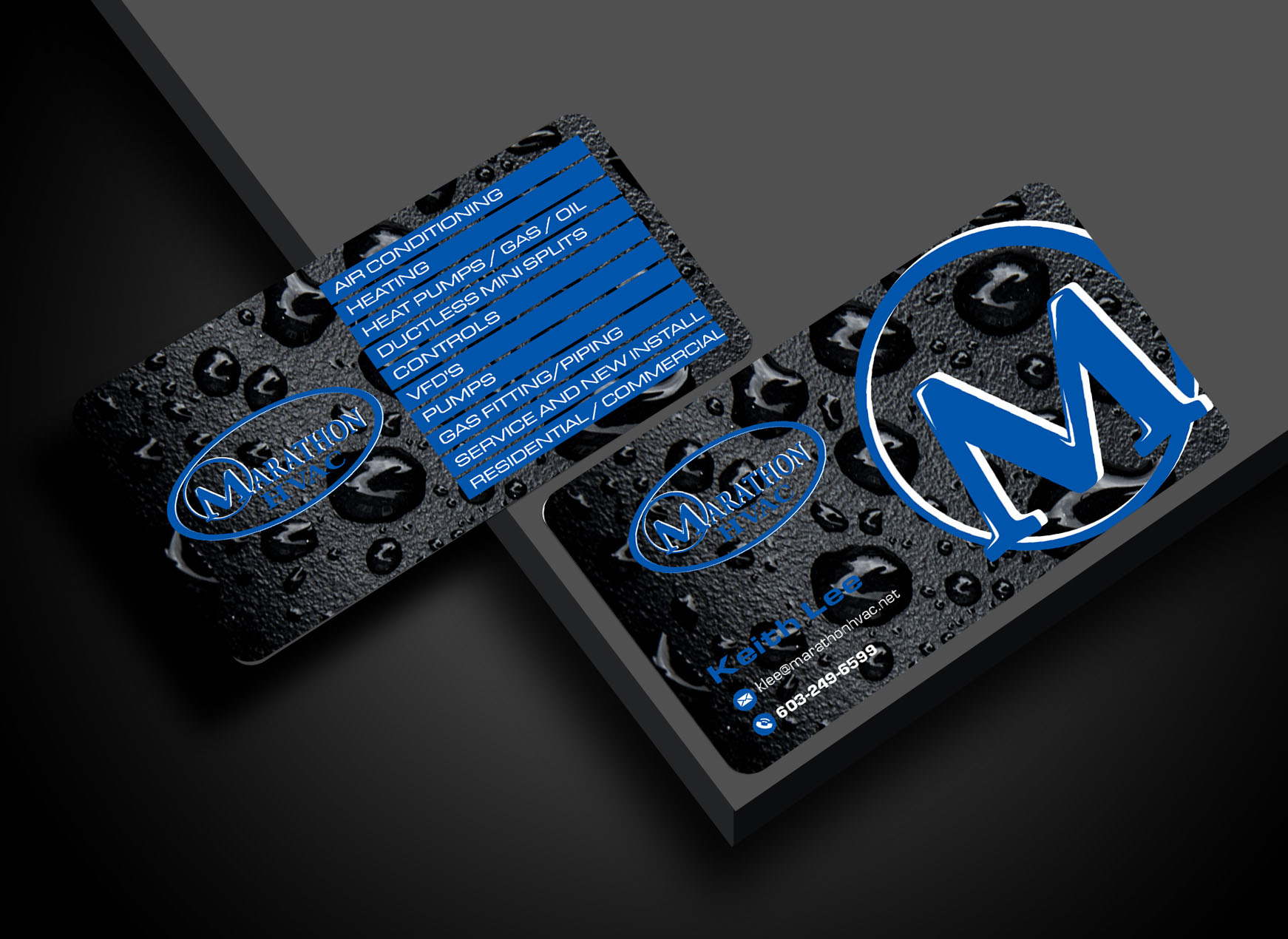 Business Card Design by spks for Marathon HVAC | Design #32020755