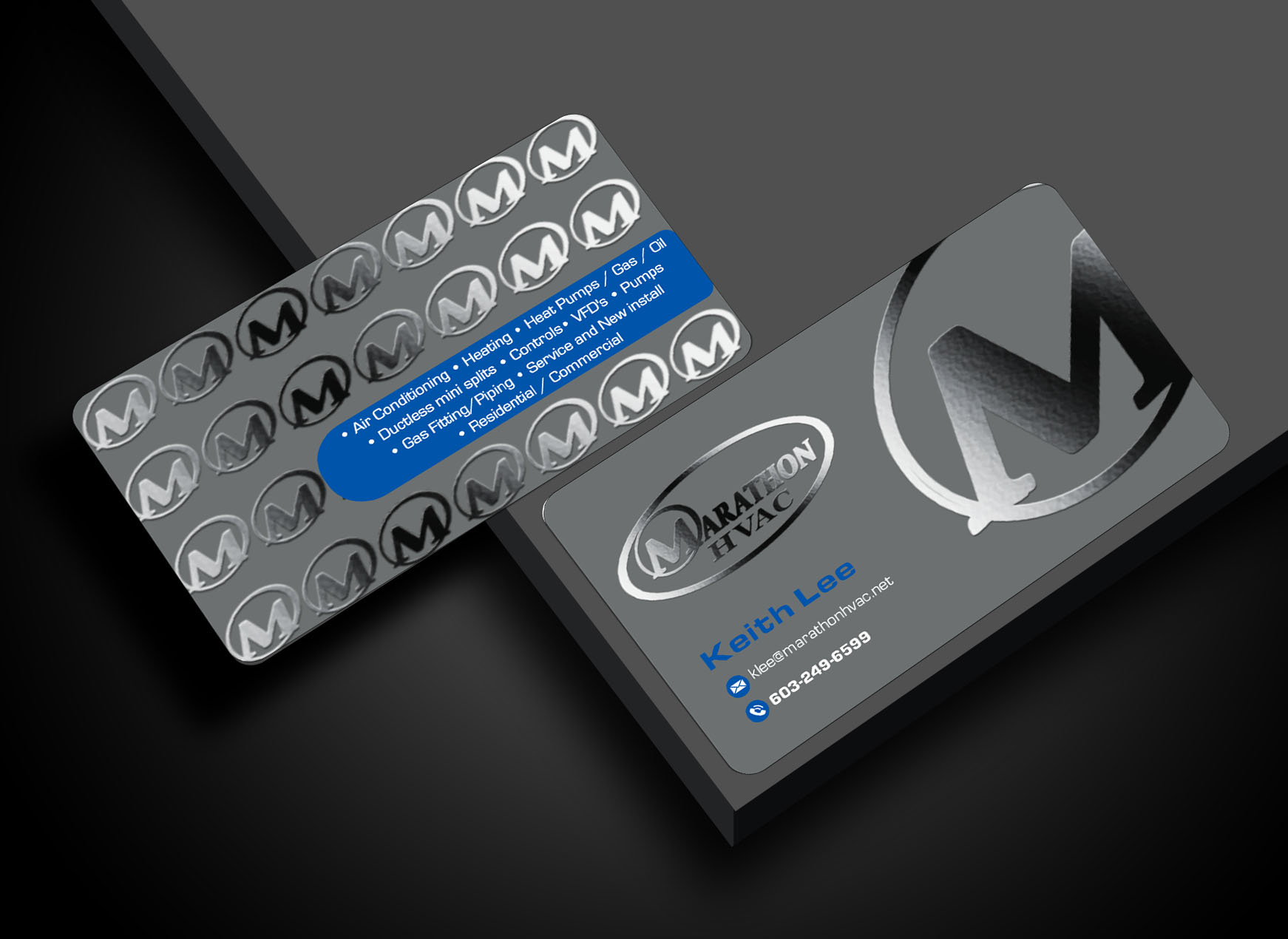 Business Card Design by spks for Marathon HVAC | Design #32021286