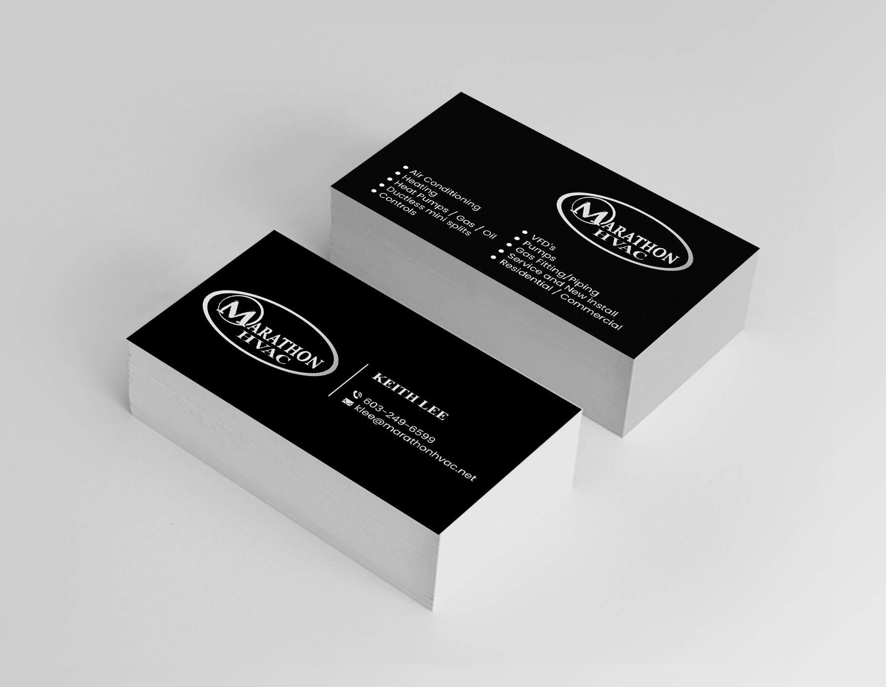 Business Card Design by Creations Box 2015 for Marathon HVAC | Design #32028442