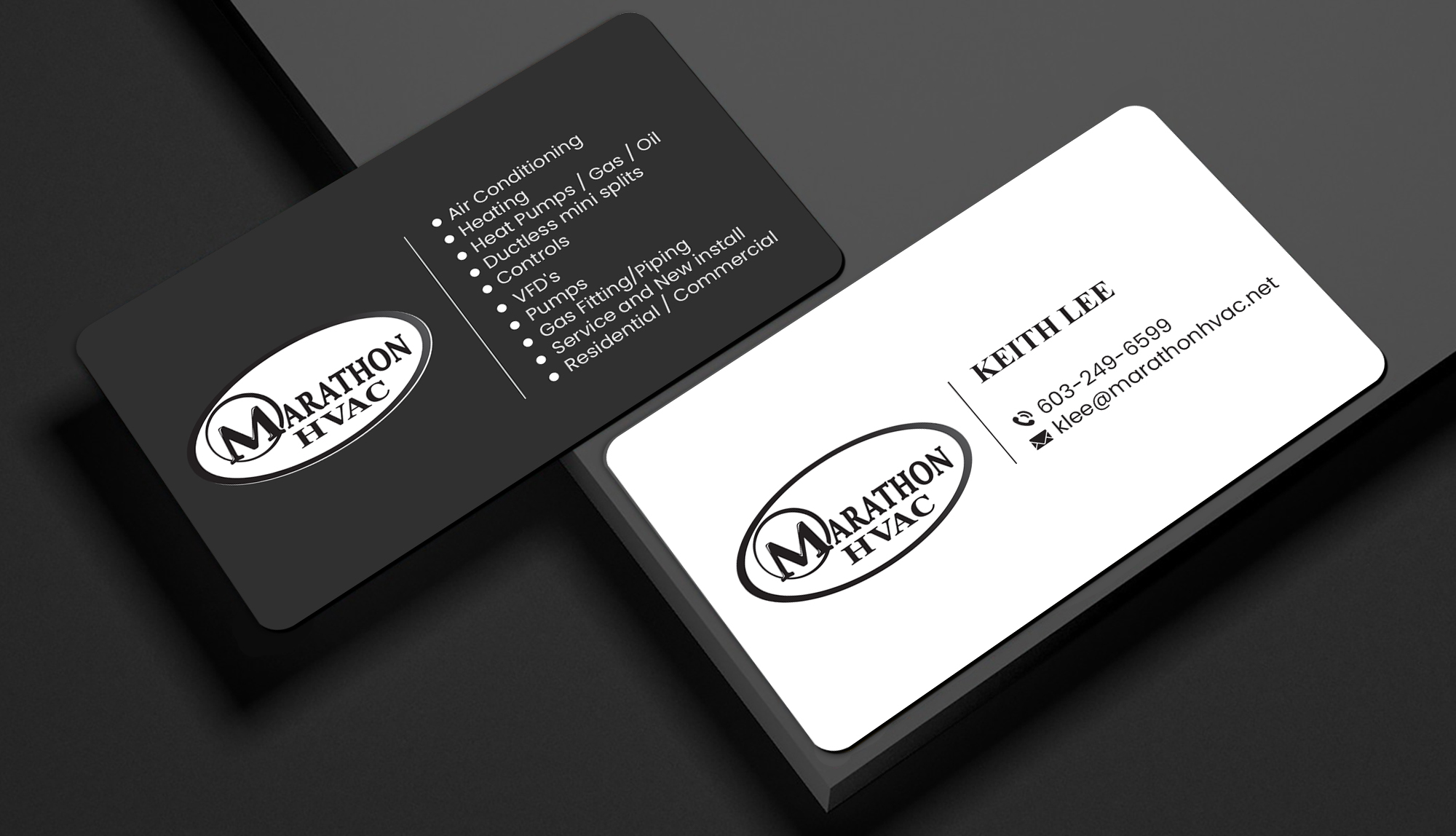 Business Card Design by Creations Box 2015 for Marathon HVAC | Design #32028443