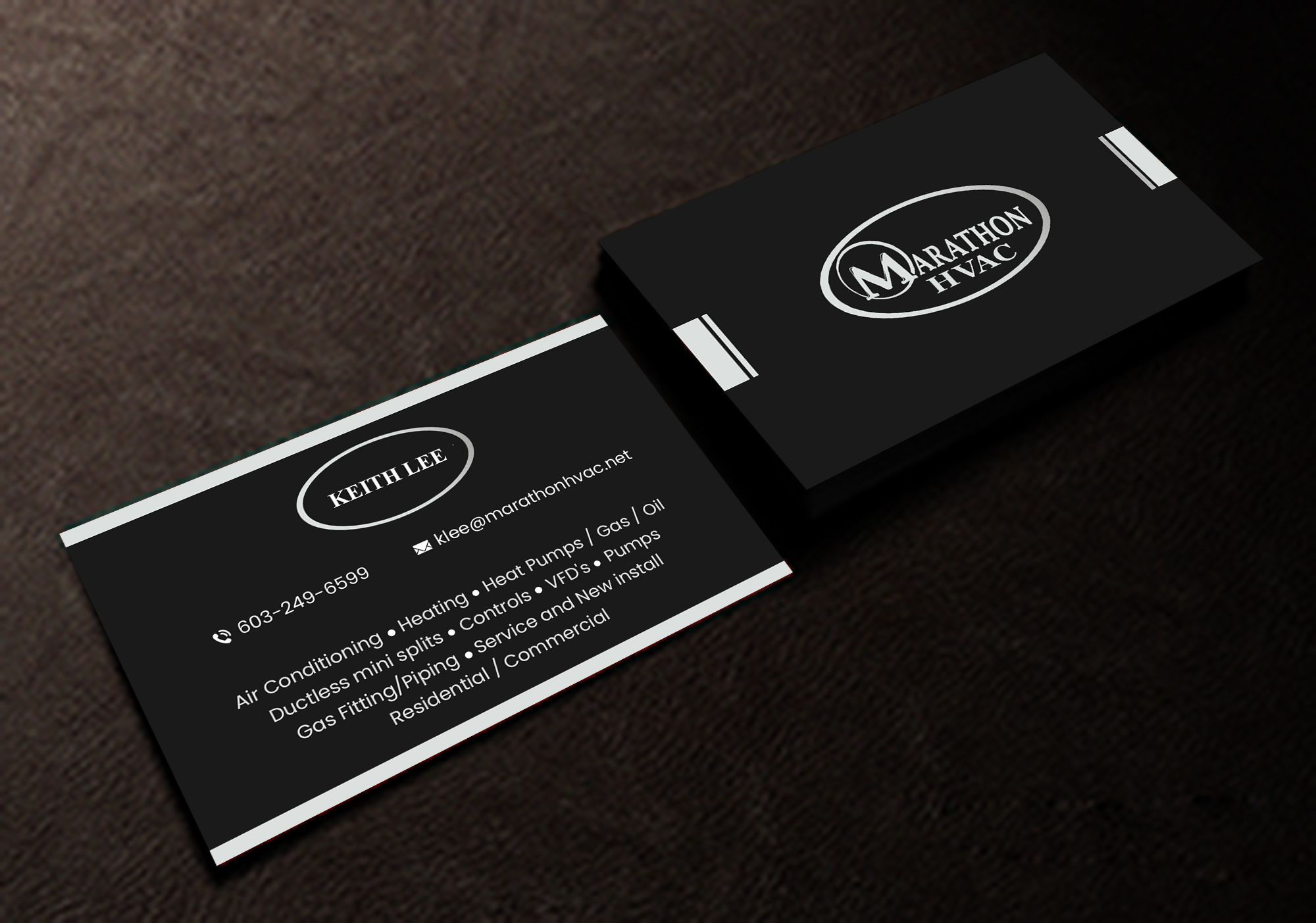 Business Card Design by Creations Box 2015 for Marathon HVAC | Design #32028444