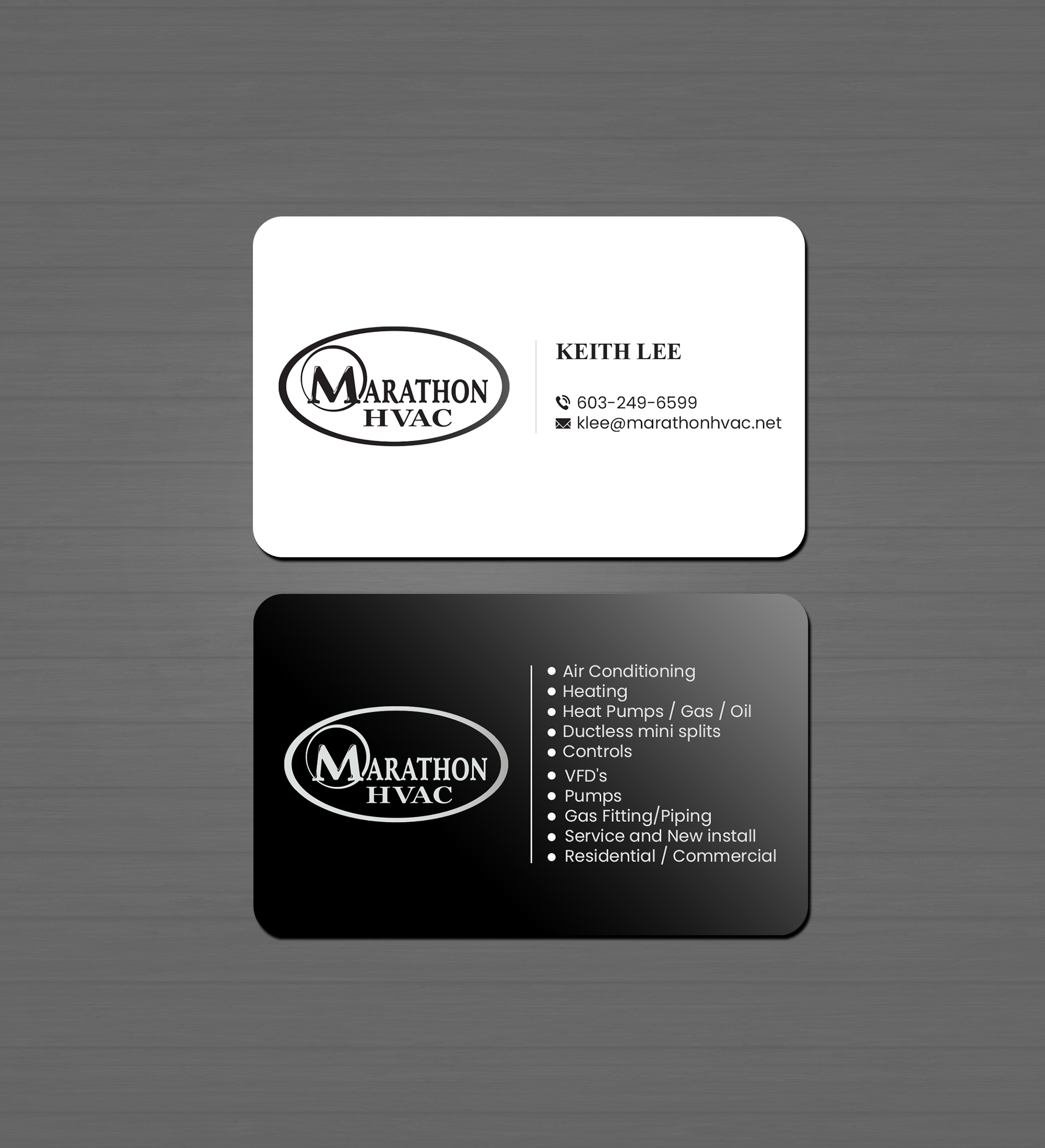Business Card Design by Creations Box 2015 for Marathon HVAC | Design #32028447