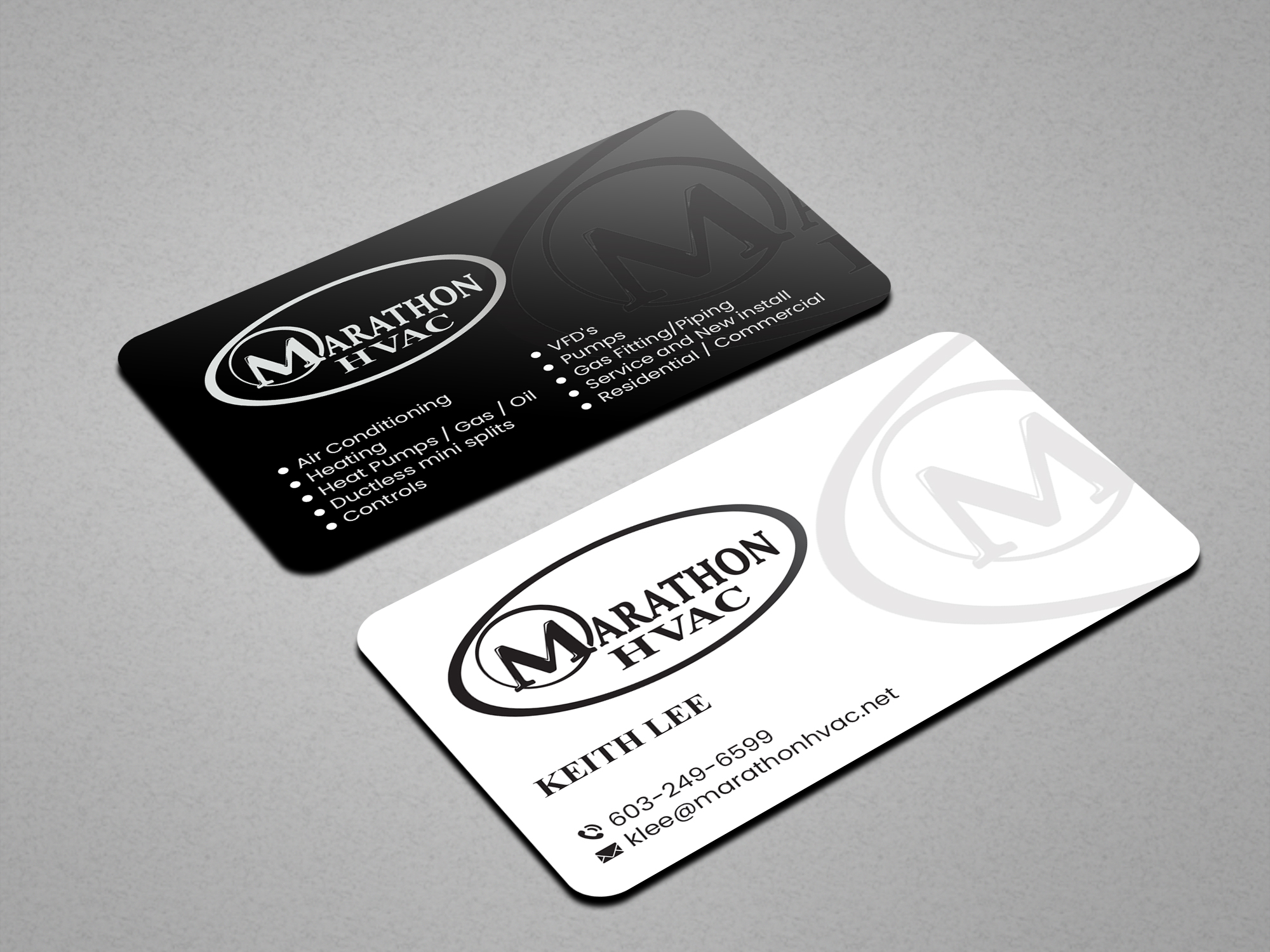 Design de Carte de Visite par Creations Box 2015 pour Marathon HVAC | Design #32028448