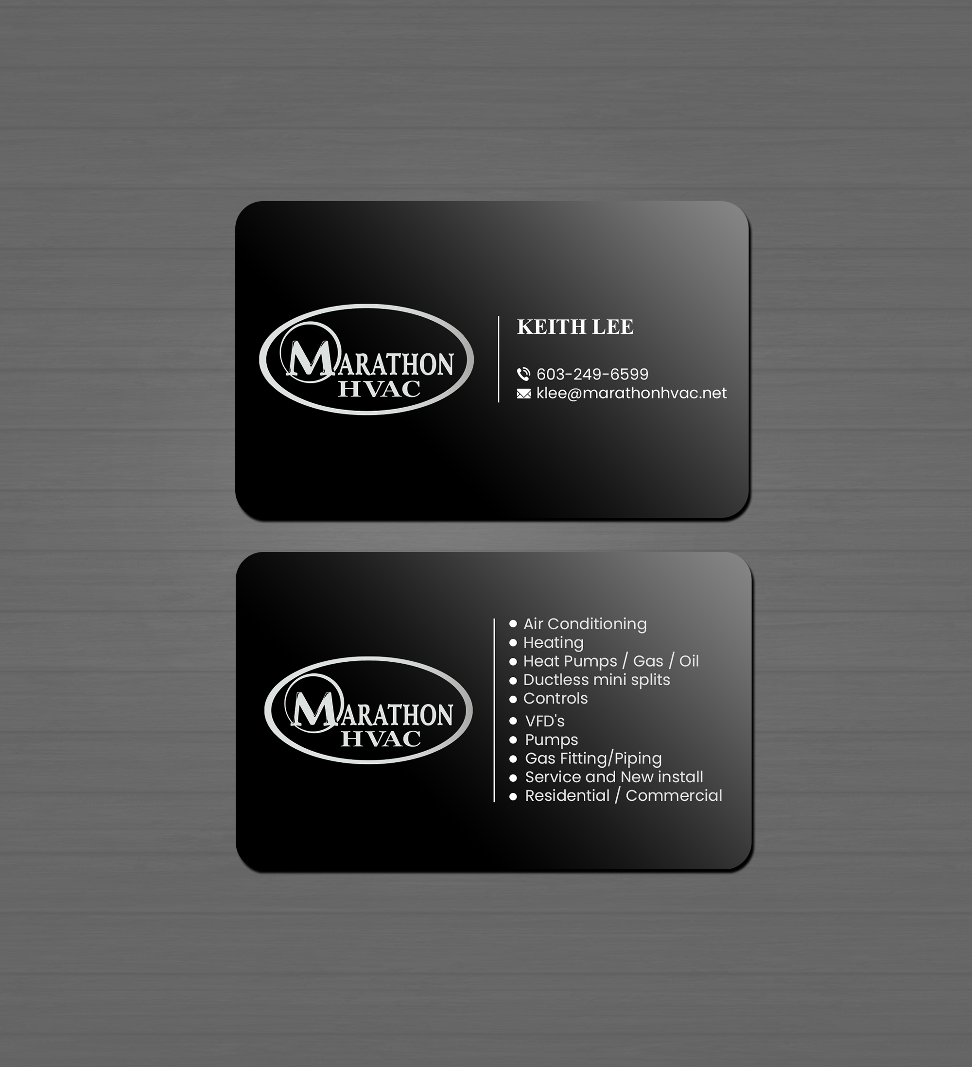 Visitenkarten-Design von Creations Box 2015 für Marathon HVAC | Design #32028450