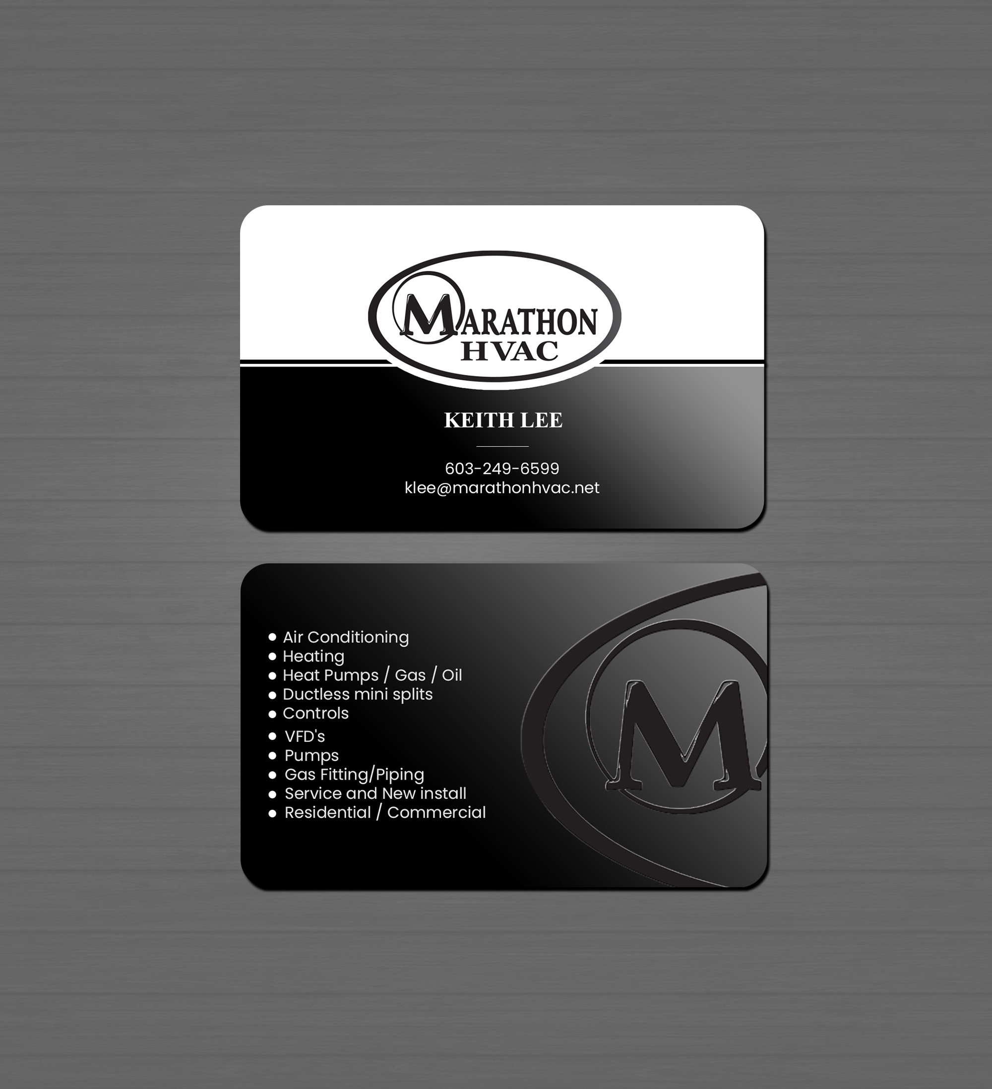 Business Card Design by Creations Box 2015 for Marathon HVAC | Design #32028459