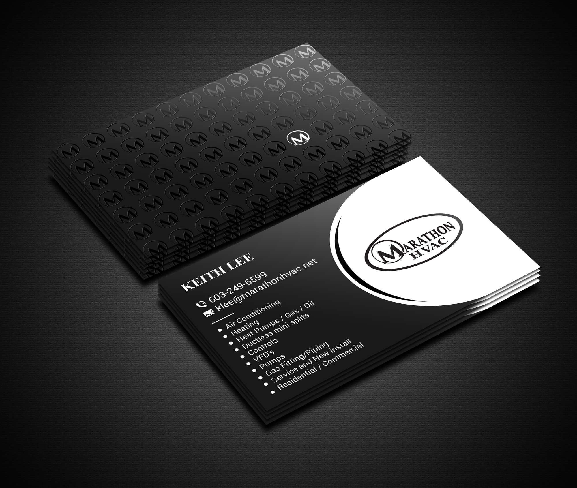 Business Card Design by Creations Box 2015 for Marathon HVAC | Design #32028462