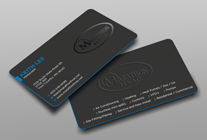 Business Card Design by Ekramul Hossen 2 for Marathon HVAC | Design: #32021899