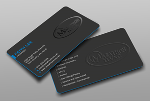 Business Card Design by Ekramul Hossen 2 for Marathon HVAC | Design: #32021900