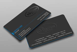 Business Card Design by Ekramul Hossen 2 for Marathon HVAC | Design: #32021901