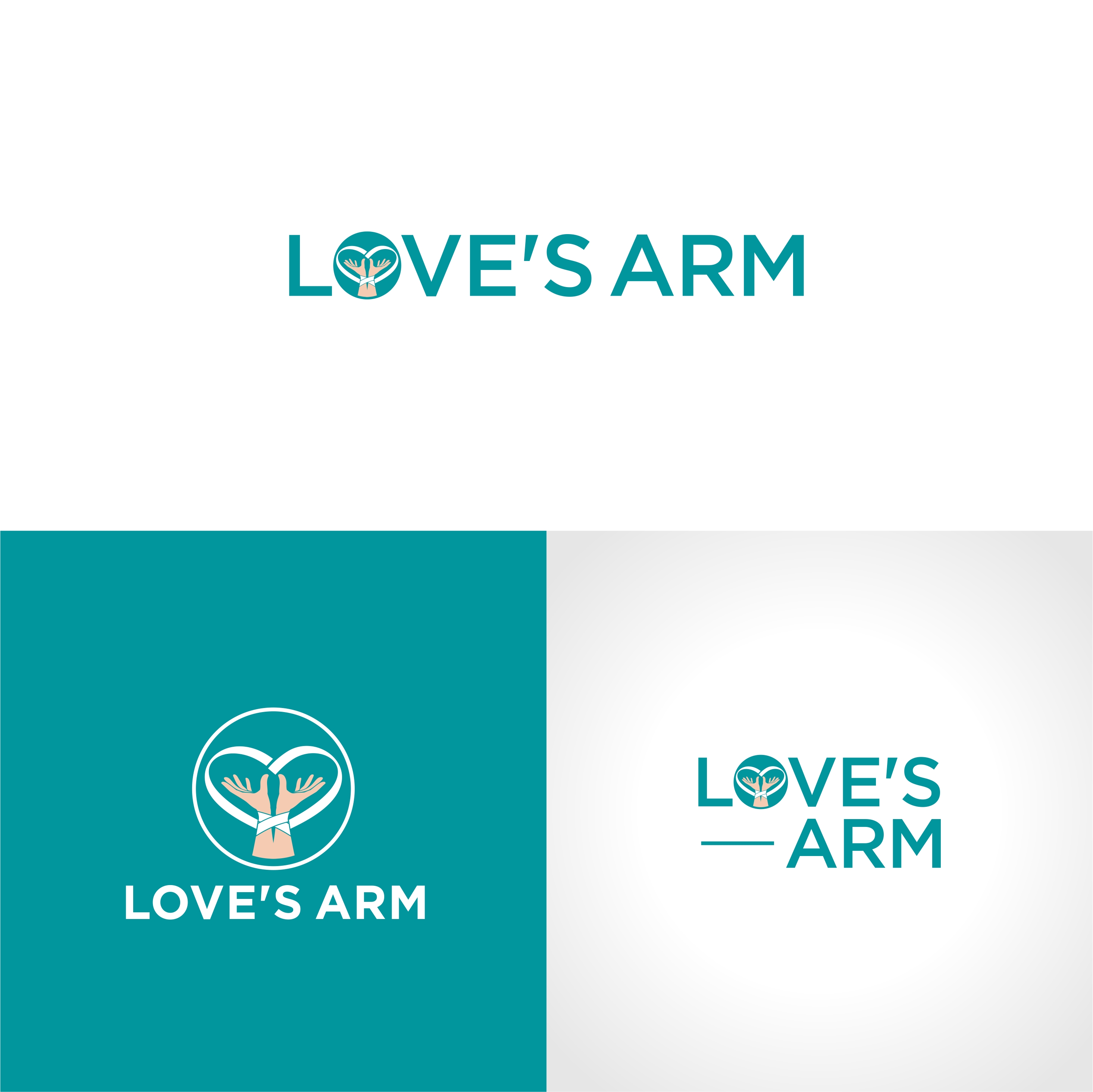 Modern feminine nonprofit logo design for love s arm by joenet