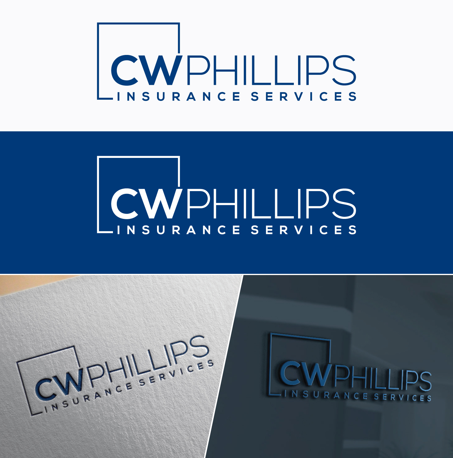 Logo Design by Atec for CW Phillips Insurance Services | Design #32038042