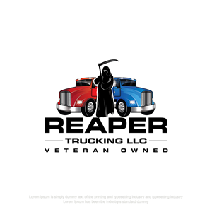 Logo Design by Revolt Team for Reaper Trucking LLC | Design: #32044101