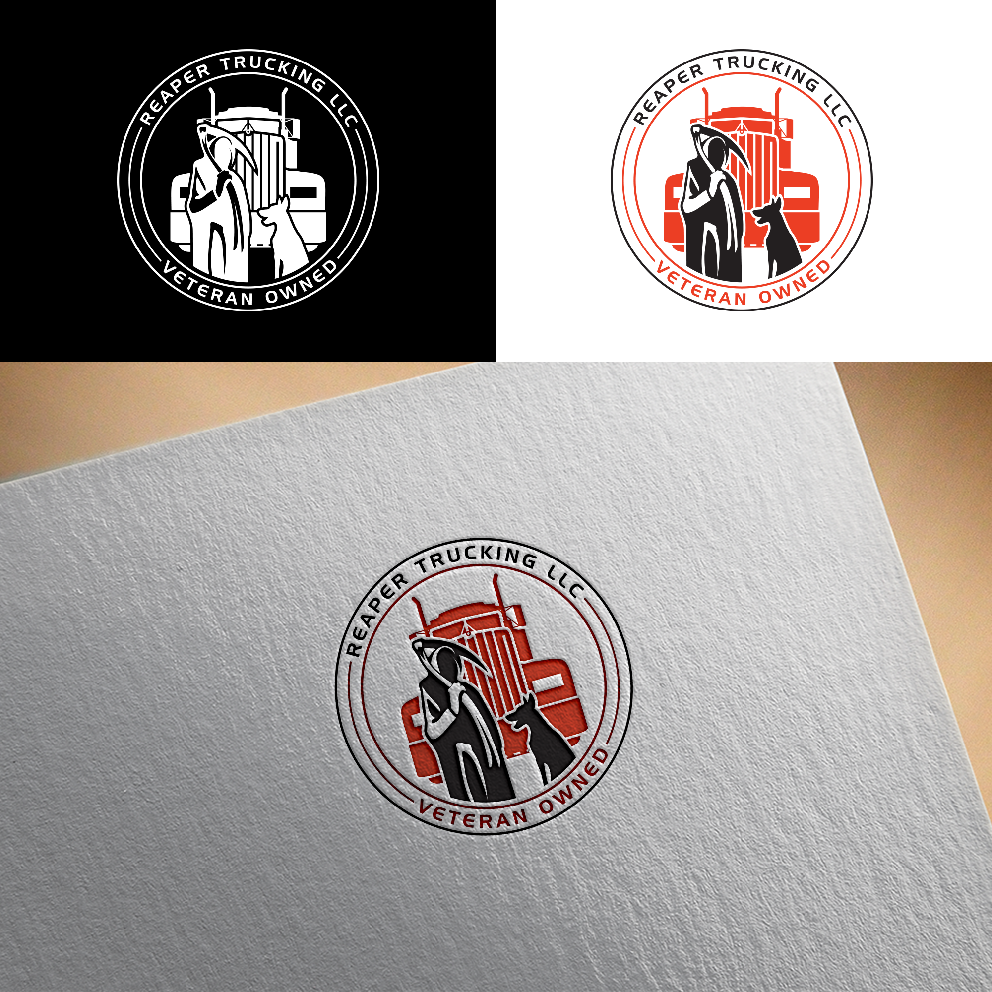 Logo Design by RA-bica for Reaper Trucking LLC | Design #32040011