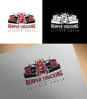 Logo Design by RA-bica for Reaper Trucking LLC | Design: #32040014