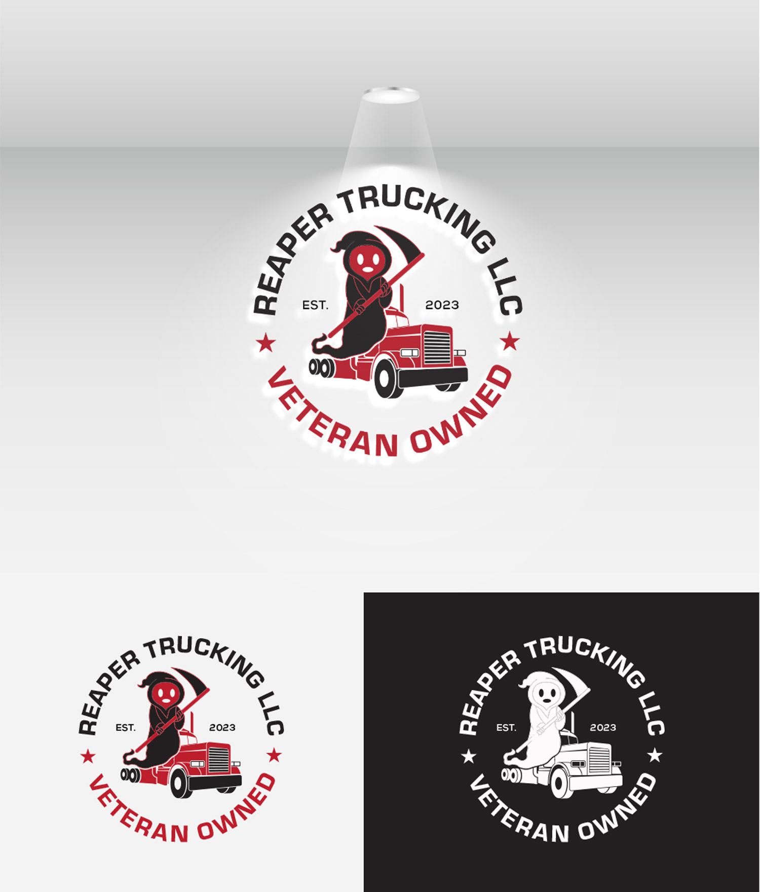 Diseño de Logo por M Art & Design para Reaper Trucking LLC | Diseño #32034635