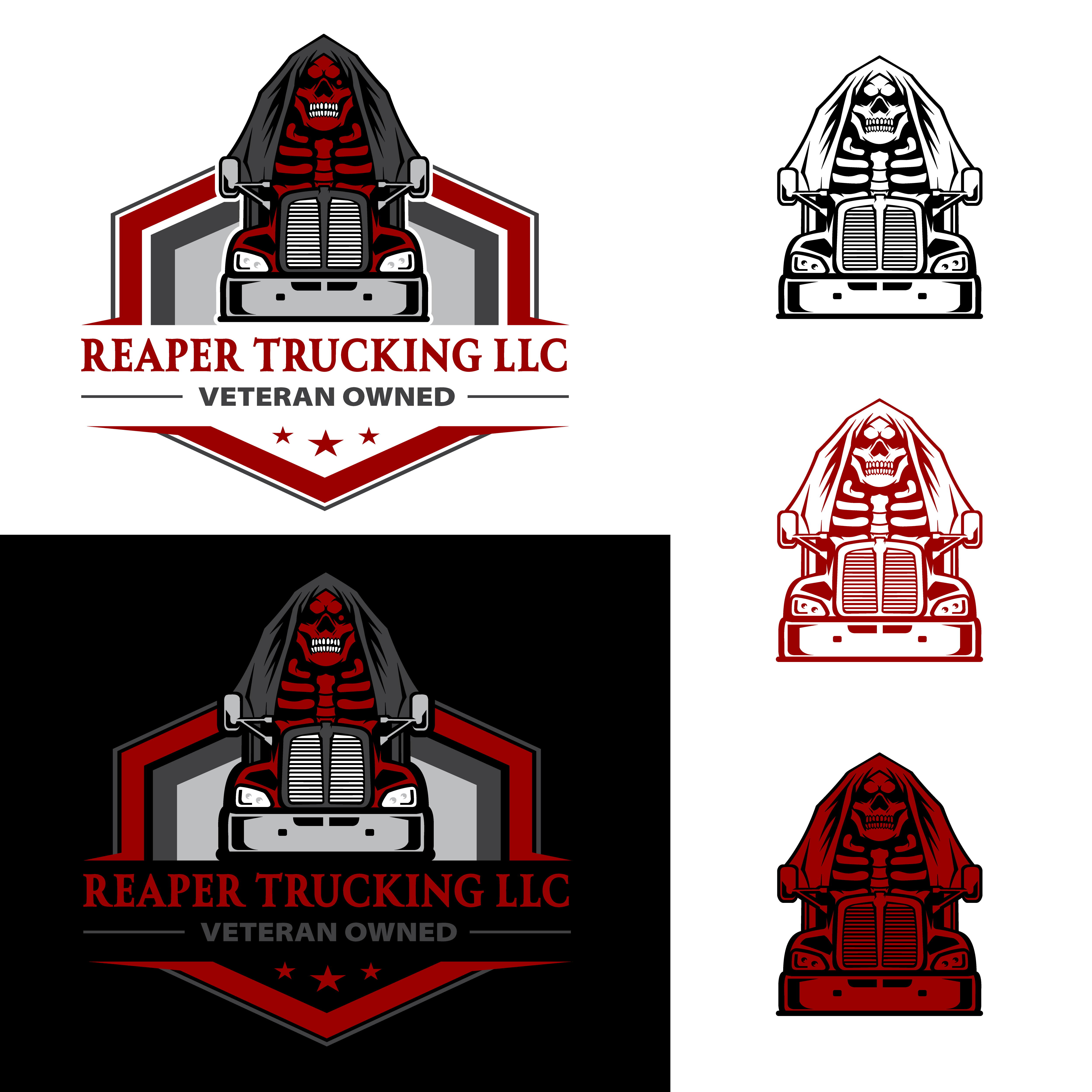 Logo Design by TripleAesthetic for Reaper Trucking LLC | Design #32036245
