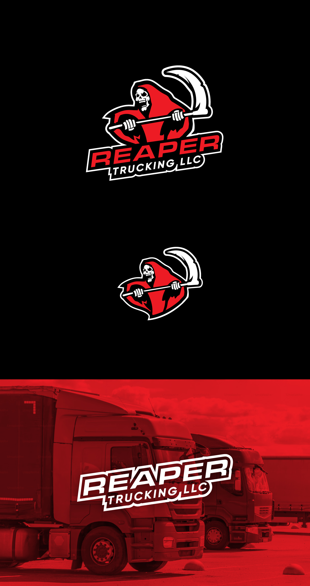 Logo-Design von apik. für Reaper Trucking LLC | Design #32042127