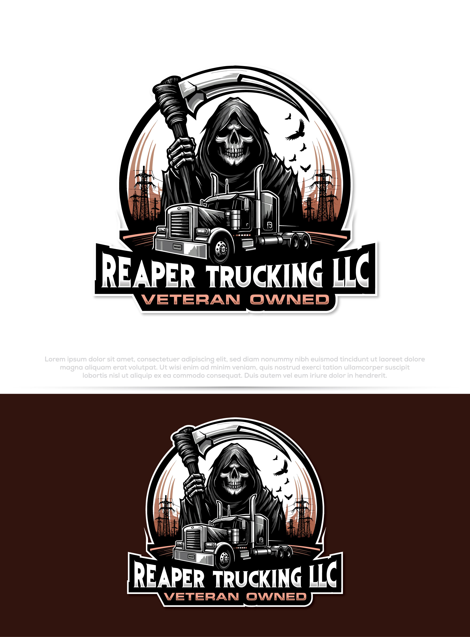Logo Design by Pilot_DesignR™ for Reaper Trucking LLC | Design #32035653