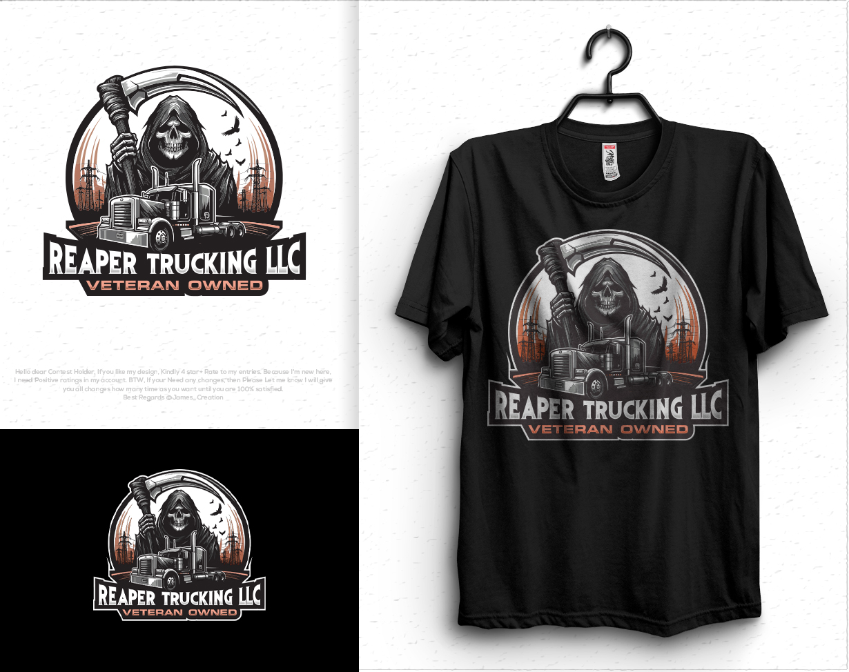 Logo Design by Pilot_DesignR™ for Reaper Trucking LLC | Design #32037645