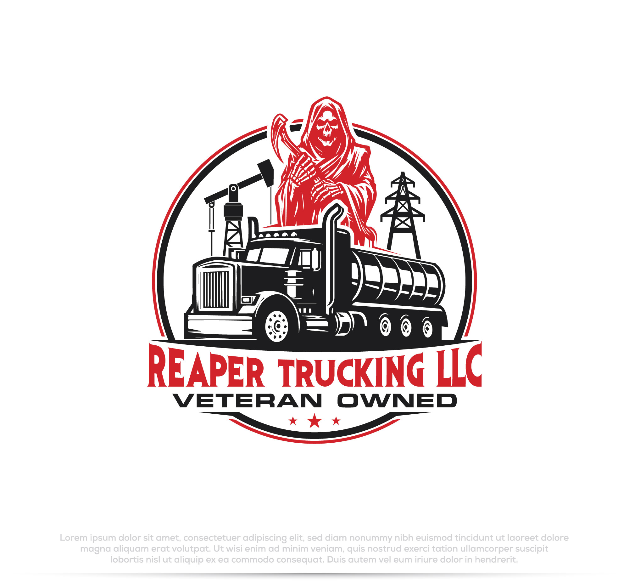 Logo Design by Pilot_DesignR™ for Reaper Trucking LLC | Design #32044036