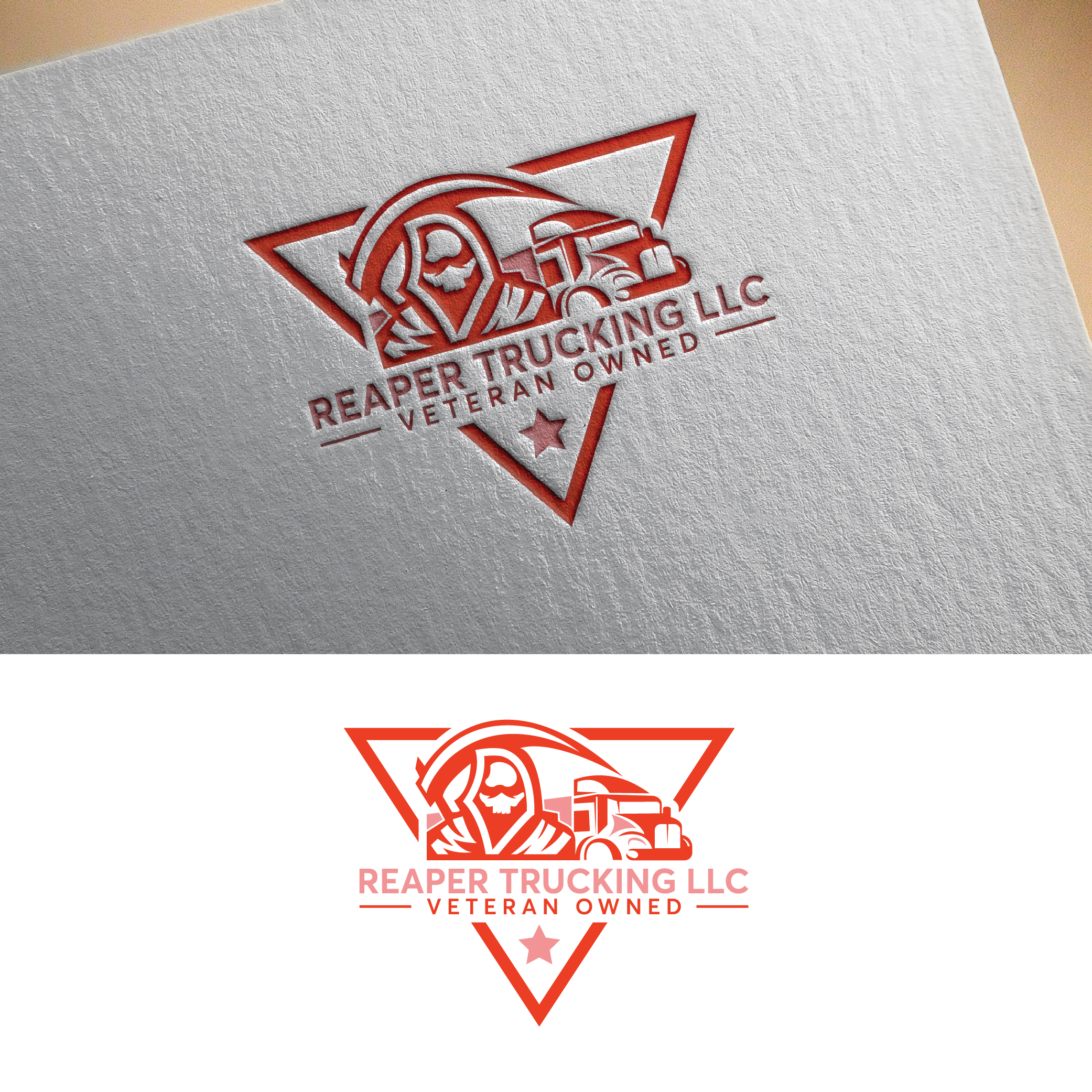 Diseño de Logo por creativemood438 para Reaper Trucking LLC | Diseño #32045910