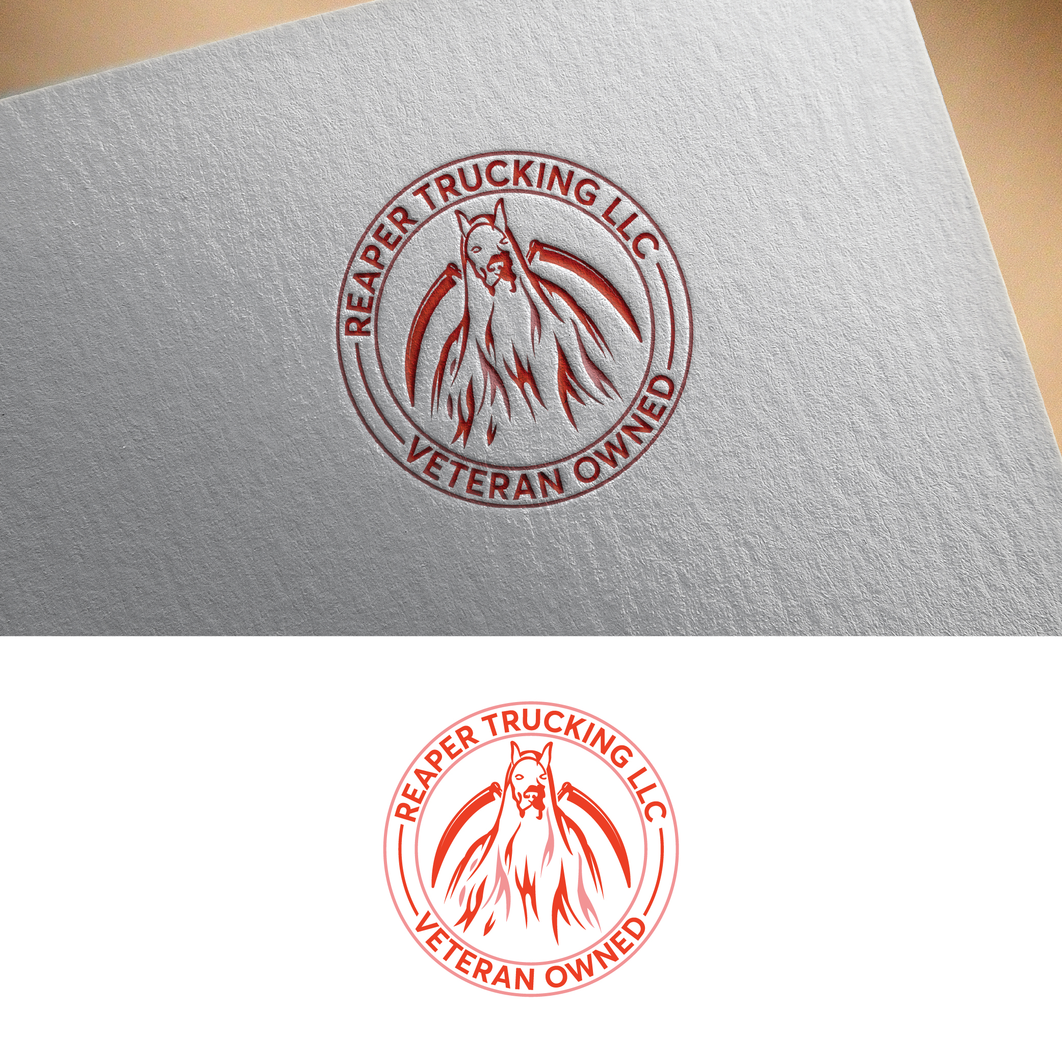 Diseño de Logo por creativemood438 para Reaper Trucking LLC | Diseño #32052854