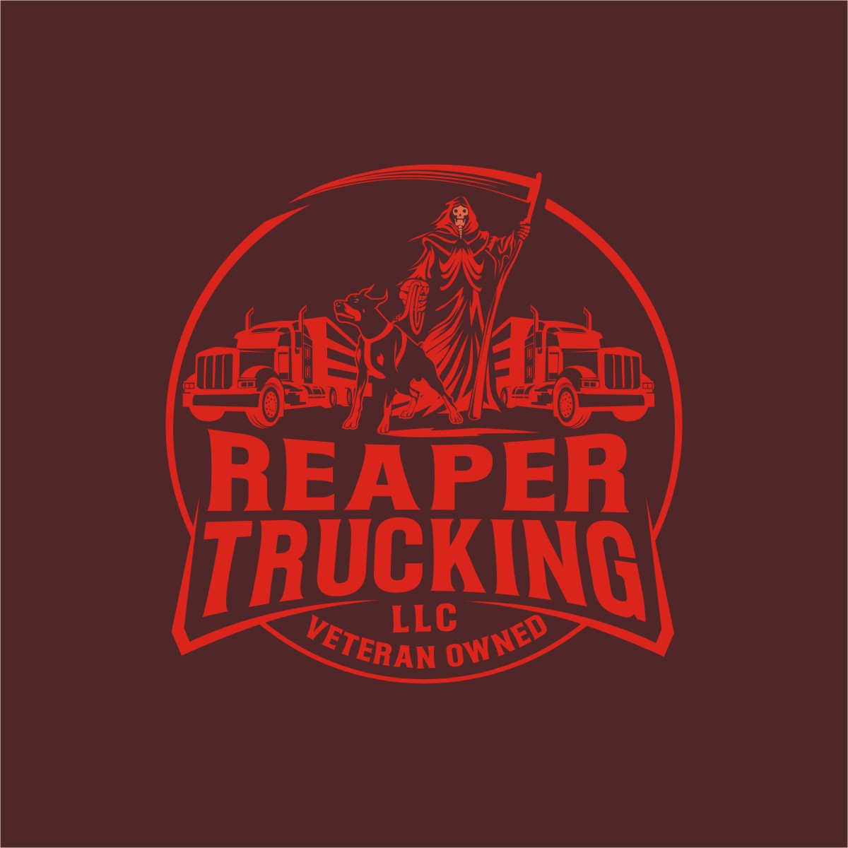 Logo Design by N83touchthesky for Reaper Trucking LLC | Design #32040252