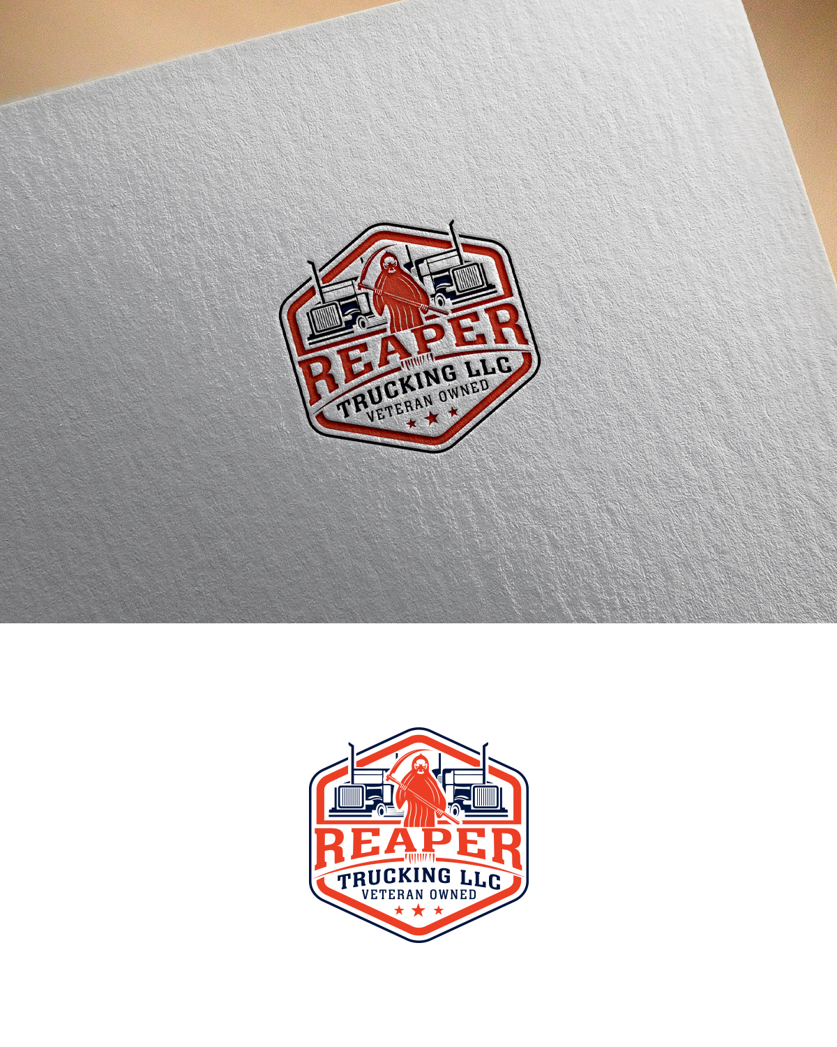 Logo Design by Maxo-Biz for Reaper Trucking LLC | Design #32037856