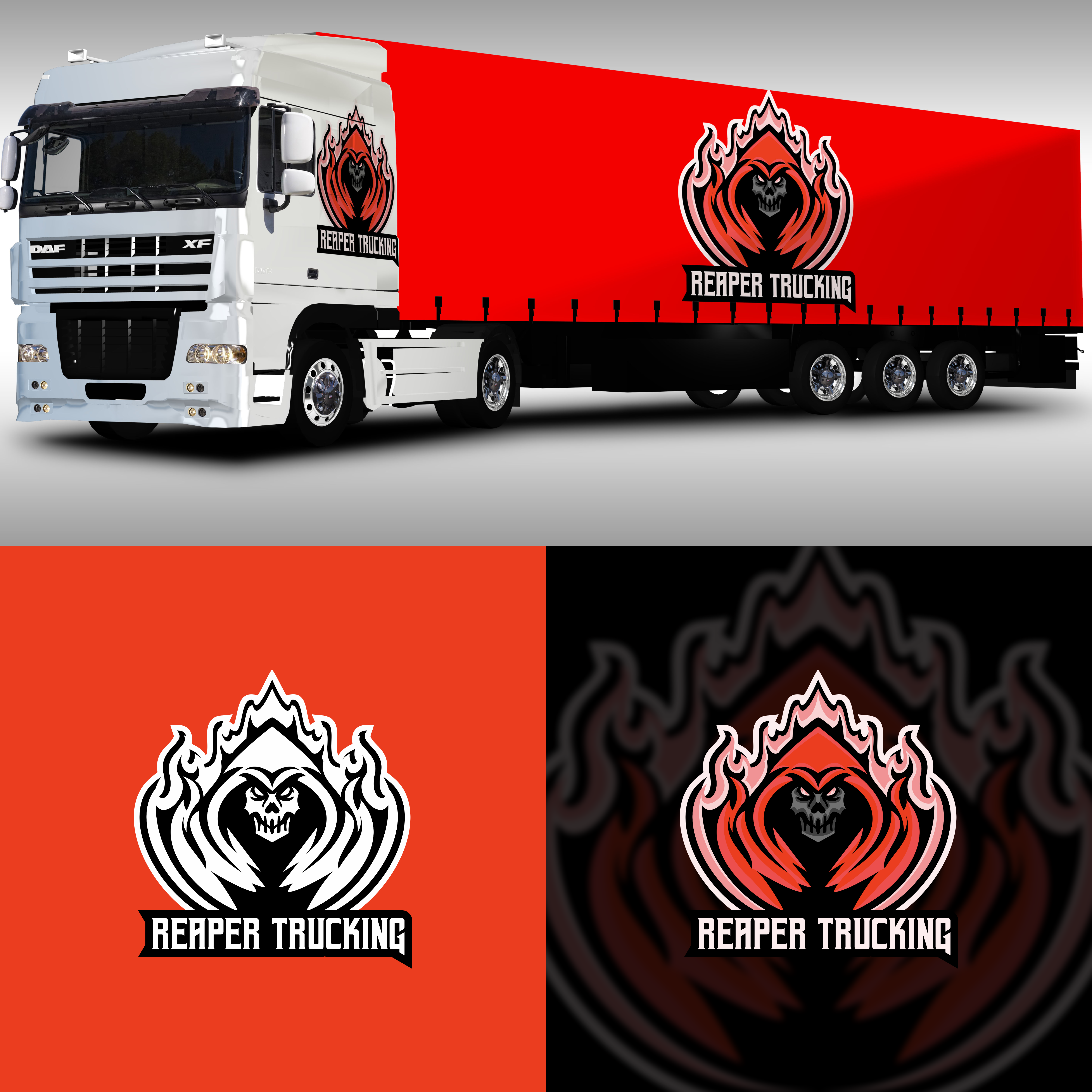 Logo Design by FRAYA DESIGN for Reaper Trucking LLC | Design #32035928