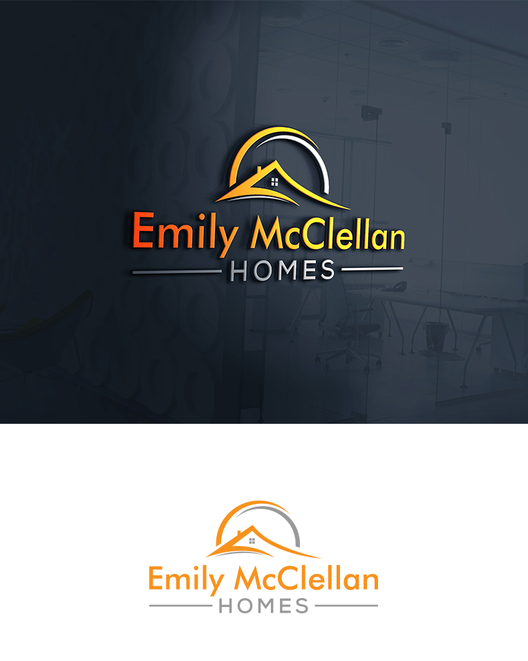 Modern, Colorful, Real estate Logo Design for Emily McClellan Homes by Benish Design 32036114